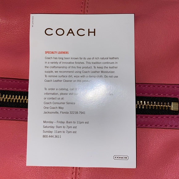Vintage Hot Pink Coach Purse - Picture 4 of 6